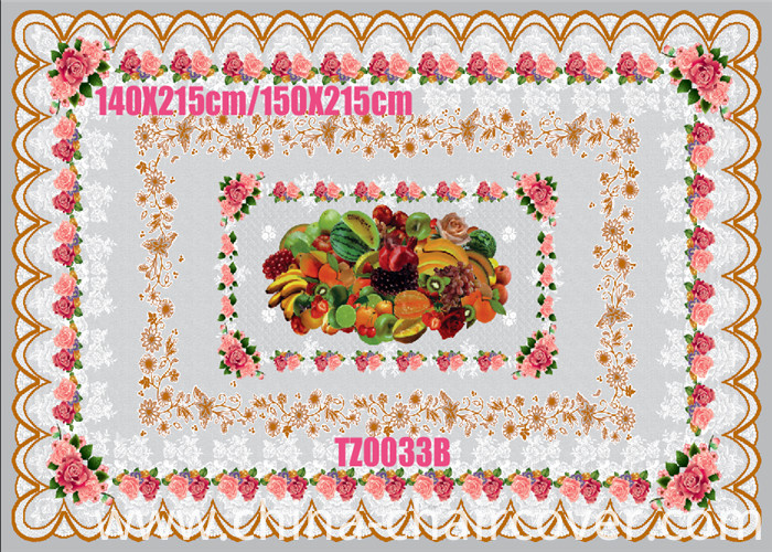 PVC Printed Tablecloth with Independent All-in-One Pattern for Home Decoration